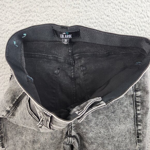 LuLaRoe Jeans Womens 26 Magic Waist Skinny Leg High Rise Stretch Casual Denim - Picture 8 of 8